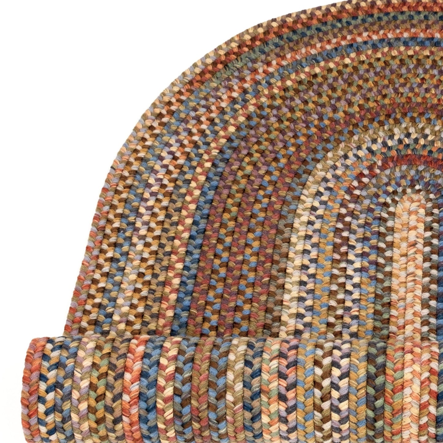 Colonial Mills New England Braid Multi Colored Wool Area Rug