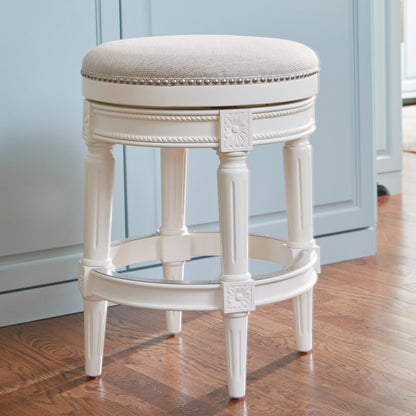 Tabouret de bar New Ridge Home Goods Chapman sans dossier, pivotant, hauteur de comptoir de 26 pouces - Hauteur de comptoir