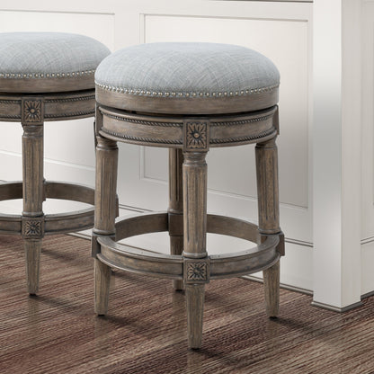 Tabouret de bar New Ridge Home Goods Chapman sans dossier, pivotant, hauteur de comptoir de 26 pouces - Hauteur de comptoir