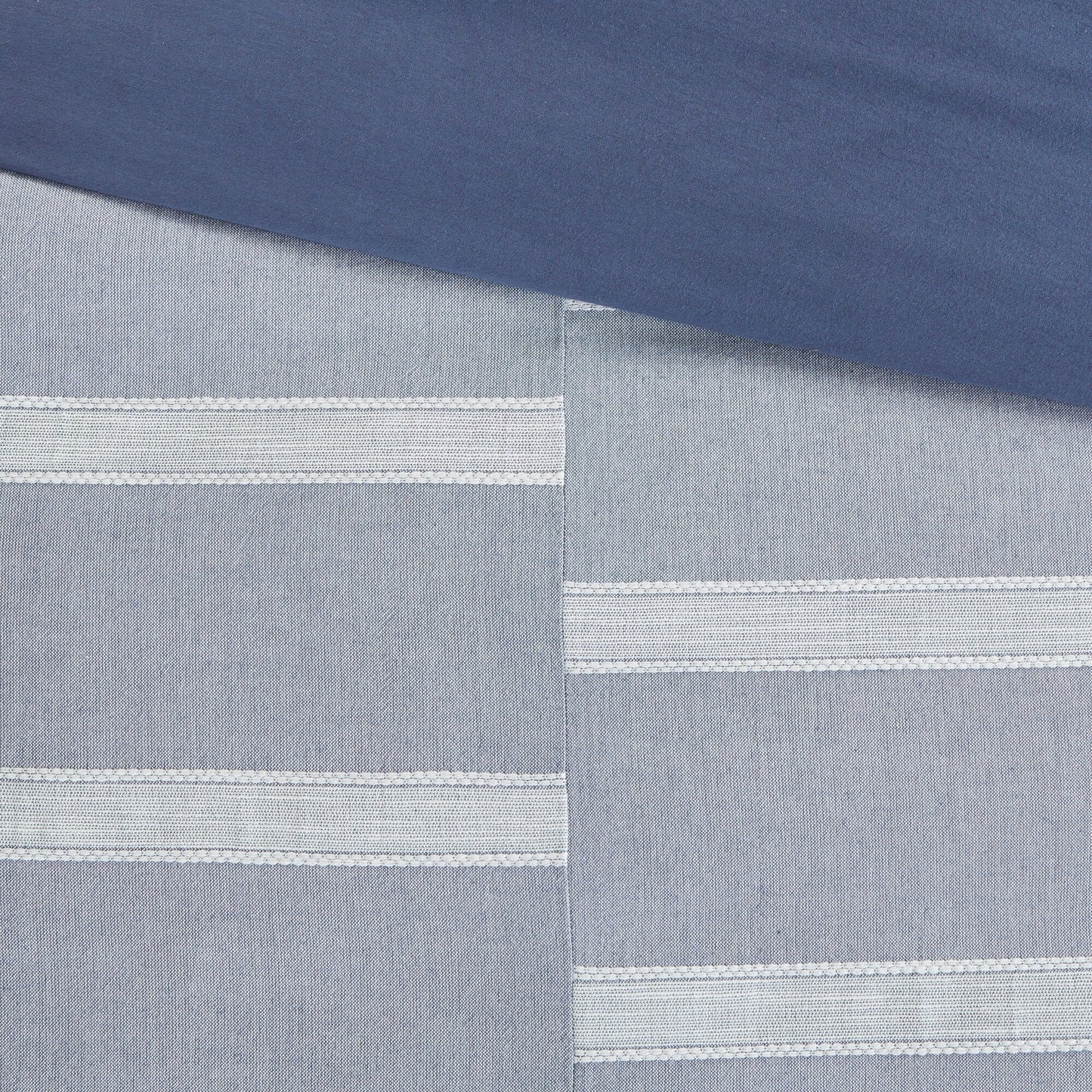 Ensemble de couette surdimensionnée en coton bleu nobiliaire de Madison Park Signature
