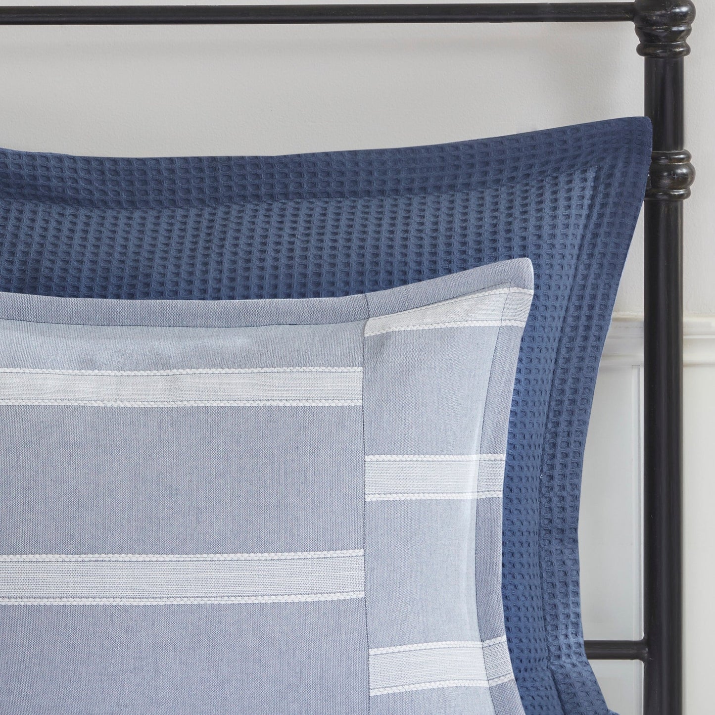 Ensemble de couette surdimensionnée en coton bleu nobiliaire de Madison Park Signature