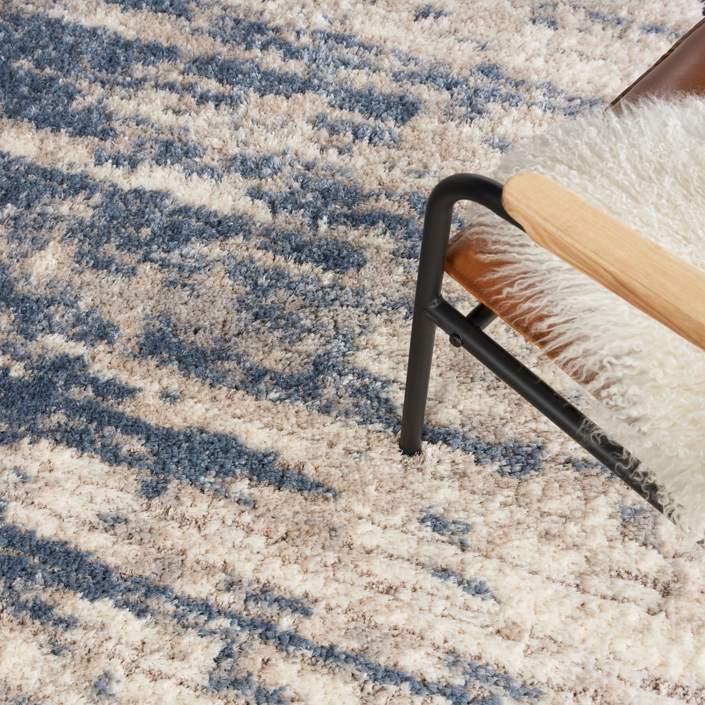 Tapis de sol Nourison Luxurious Shag Abstract Glam Ultra Plush Pile