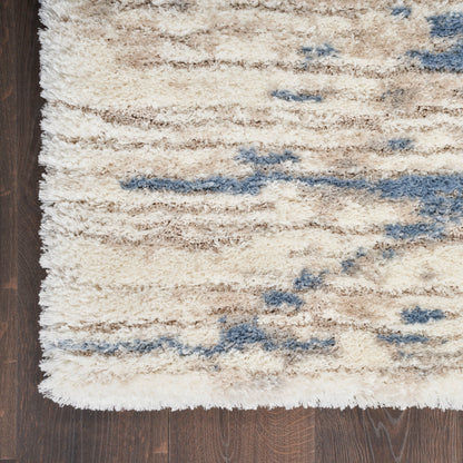 Tapis de sol Nourison Luxurious Shag Abstract Glam Ultra Plush Pile