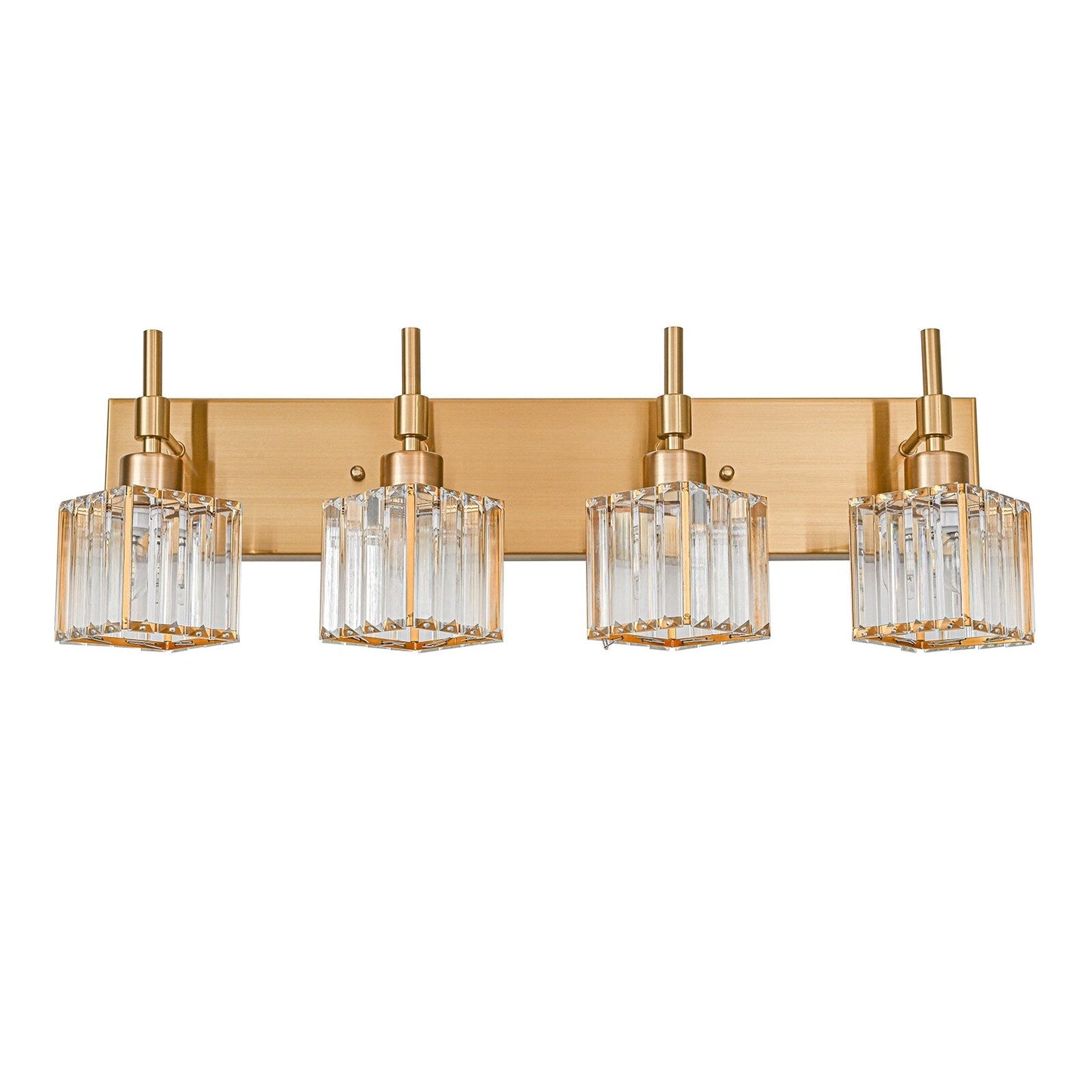 Ora Lustre de salle de bain moderne à cristaux, à intensité variable, pour miroir, éclairage de vanité glamour