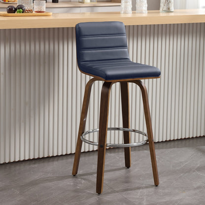 Tabourets de bar/hauts-sièges pivotants en simili cuir 26/29, lot de 2/3