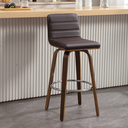 Tabourets de bar/hauts-sièges pivotants en simili cuir 26/29, lot de 2/3