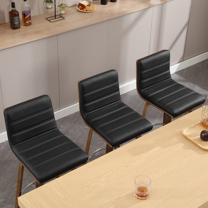 Tabourets de bar/hauts-sièges pivotants en simili cuir 26/29, lot de 2/3