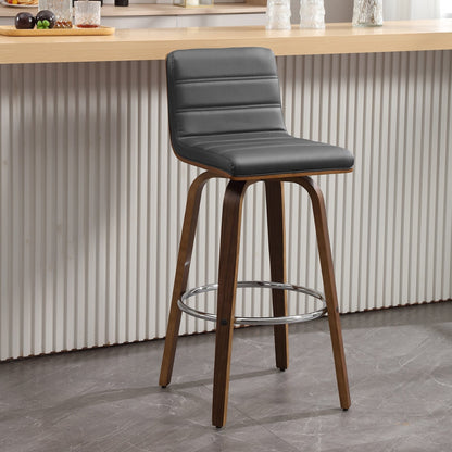 Tabourets de bar/hauts-sièges pivotants en simili cuir 26/29, lot de 2/3