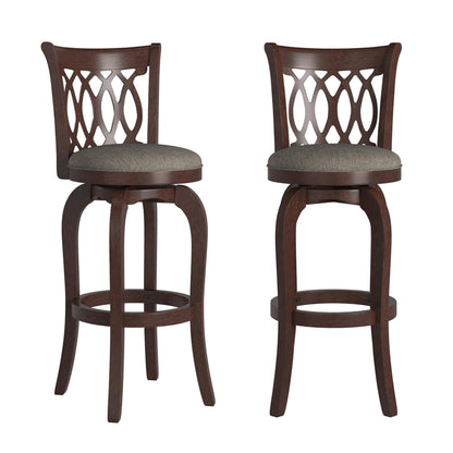 Tabouret de bar pivotant Rovinj avec dossier incurvé