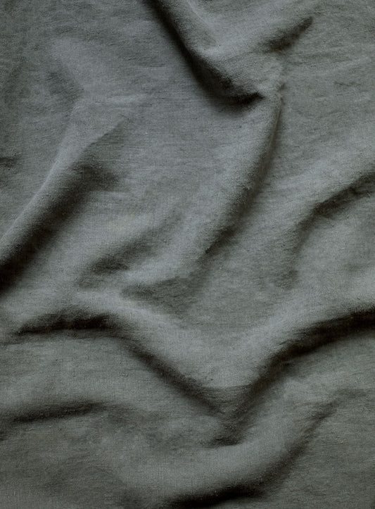 Repose-pieds Freyer, rectangulaire, lin gris plomb