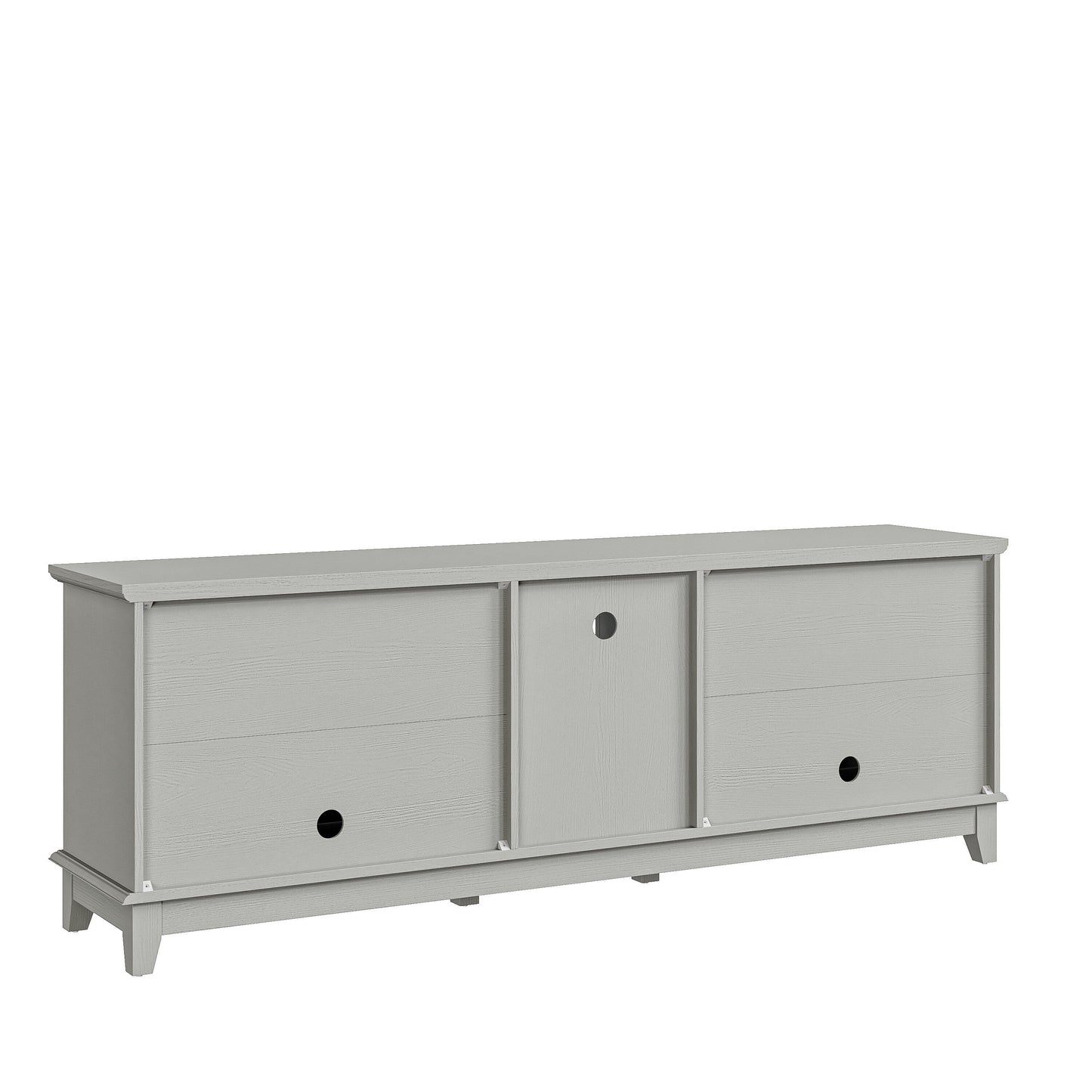 Meuble TV rustique de 183 cm (72 pouces) avec étagères réglables et rangement caché - 183 cm de largeur