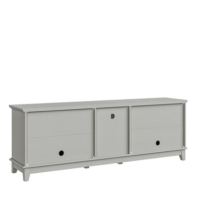Meuble TV rustique de 183 cm (72 pouces) avec étagères réglables et rangement caché - 183 cm de largeur