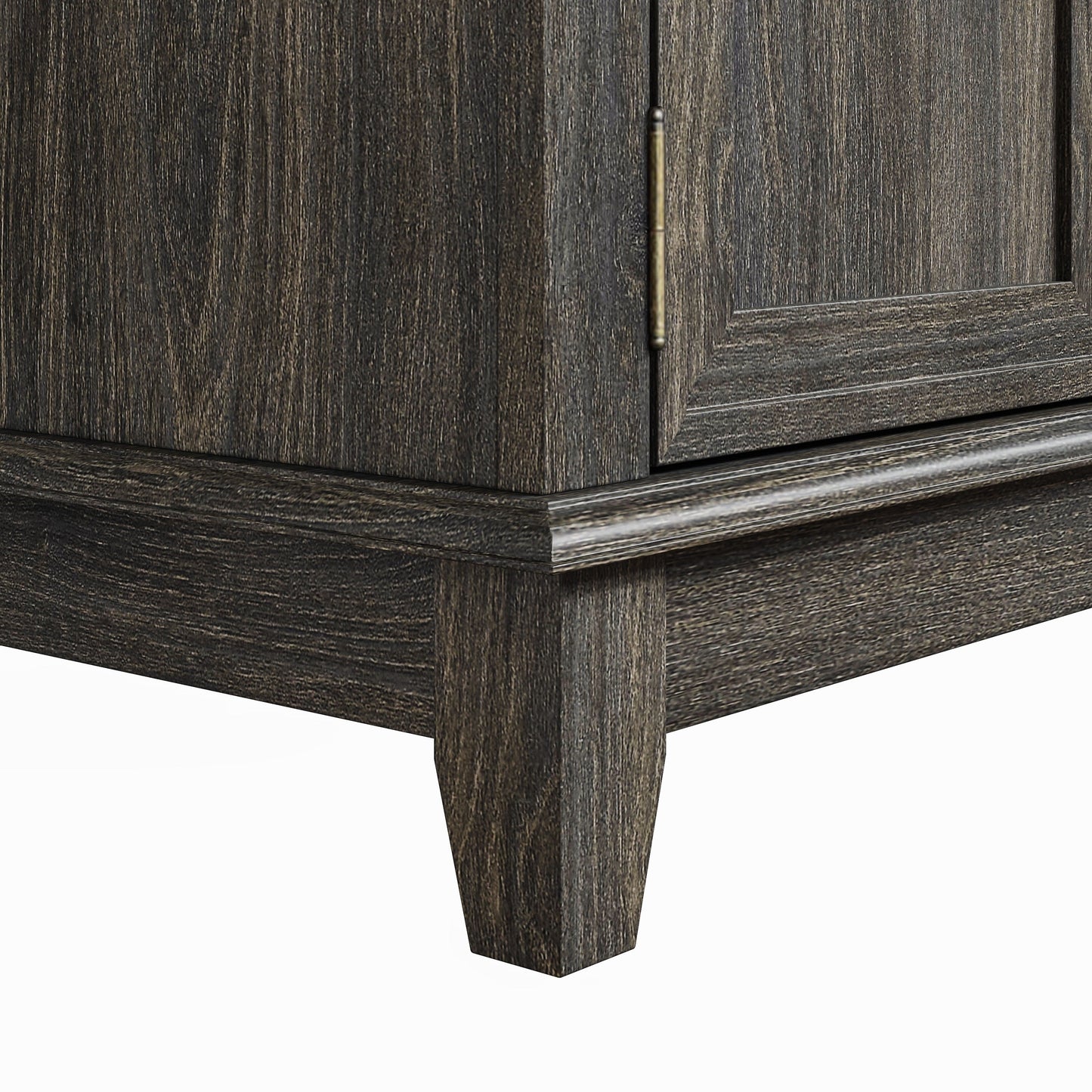 Meuble TV rustique de 183 cm (72 pouces) avec étagères réglables et rangement caché - 183 cm de largeur