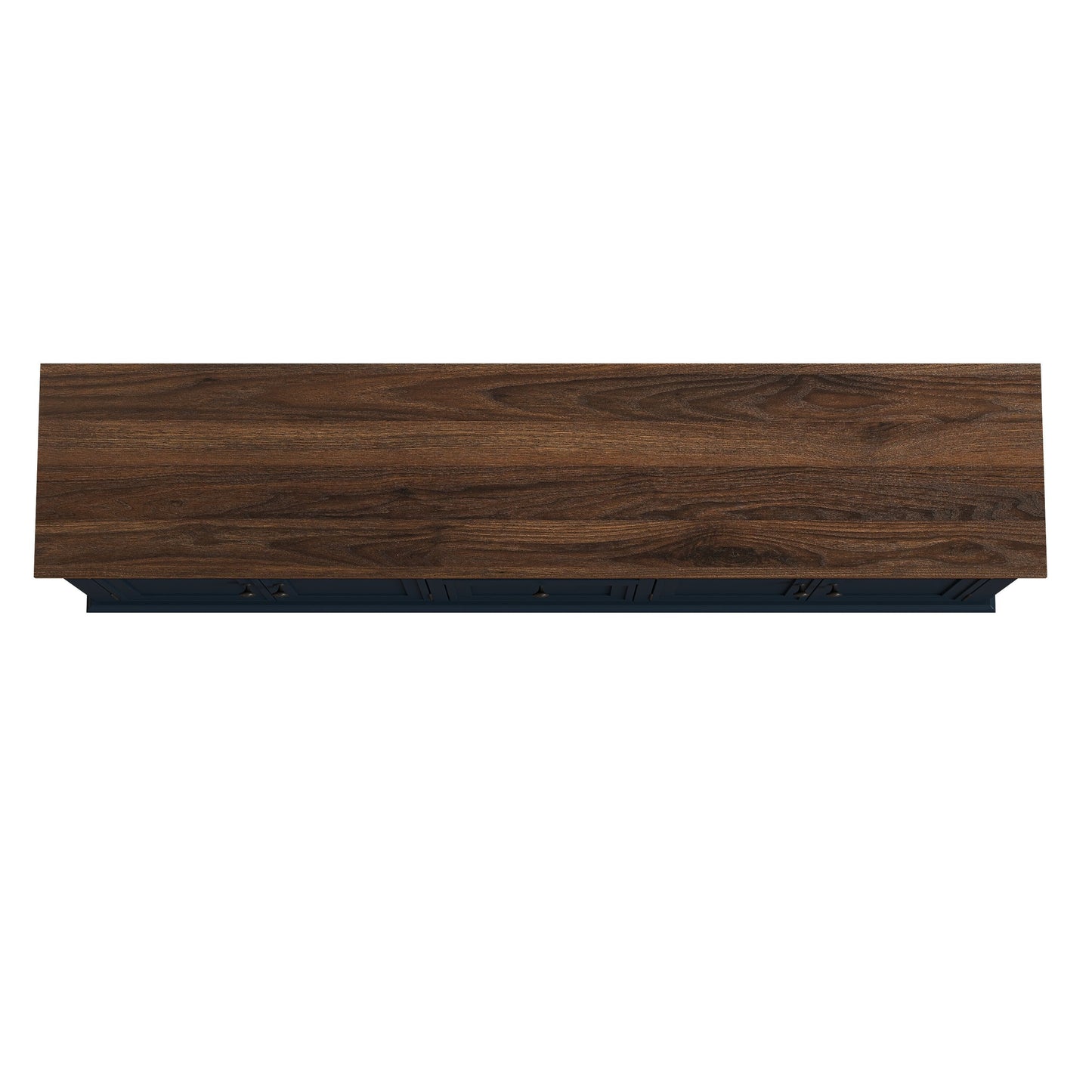 Meuble TV rustique de 183 cm (72 pouces) avec étagères réglables et rangement caché - 183 cm de largeur