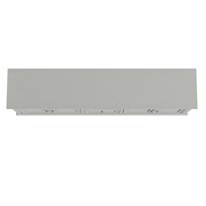 Meuble TV rustique de 183 cm (72 pouces) avec étagères réglables et rangement caché - 183 cm de largeur