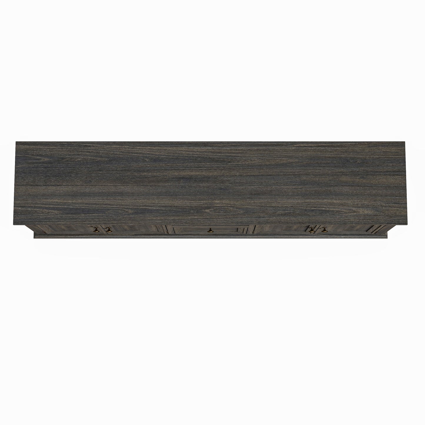 Meuble TV rustique de 183 cm (72 pouces) avec étagères réglables et rangement caché - 183 cm de largeur