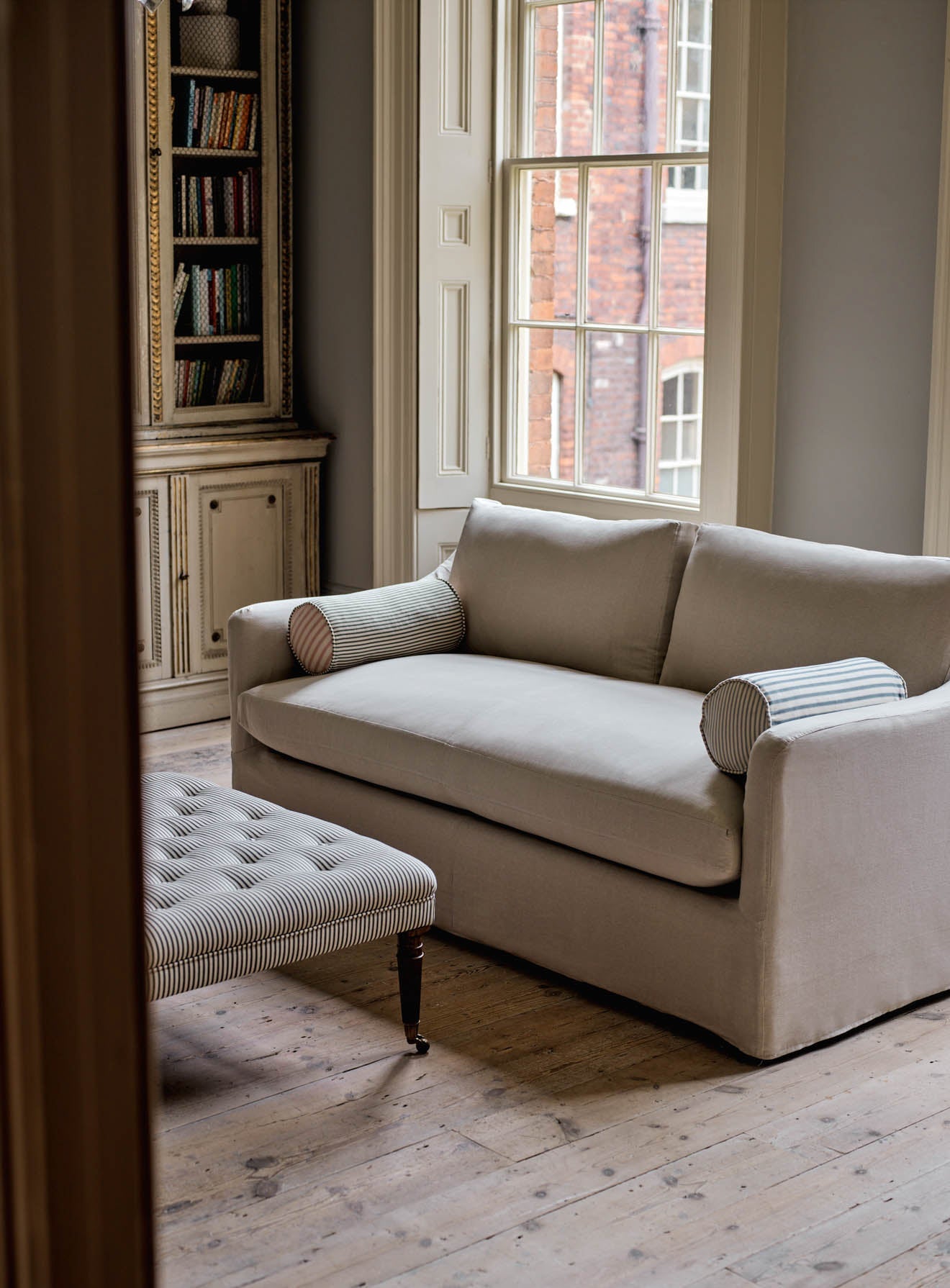 Housse de canapé-lit Warren Loose Cover, coton parchemin