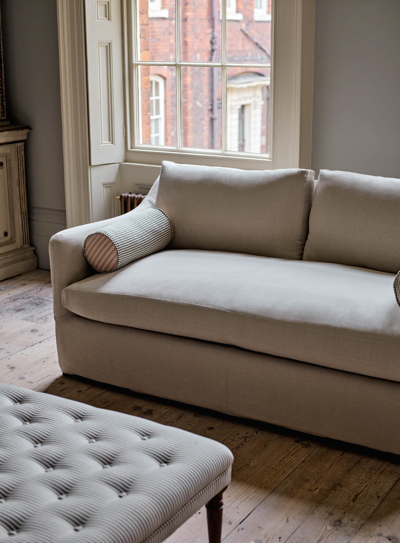 Housse de canapé-lit Warren Loose Cover, coton paille