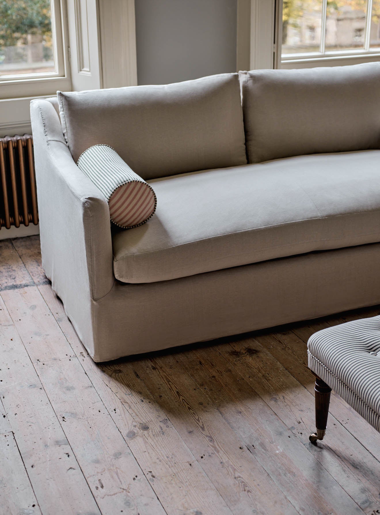 Housse de canapé-lit Warren Loose Cover, coton paille