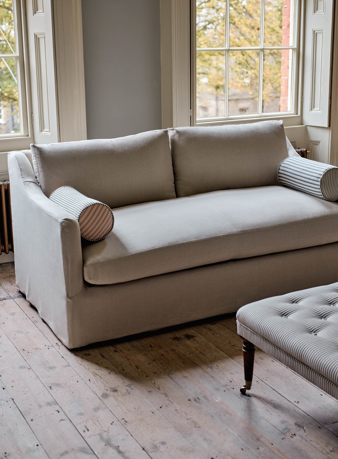 Housse de canapé-lit Warren Loose Cover, coton paille