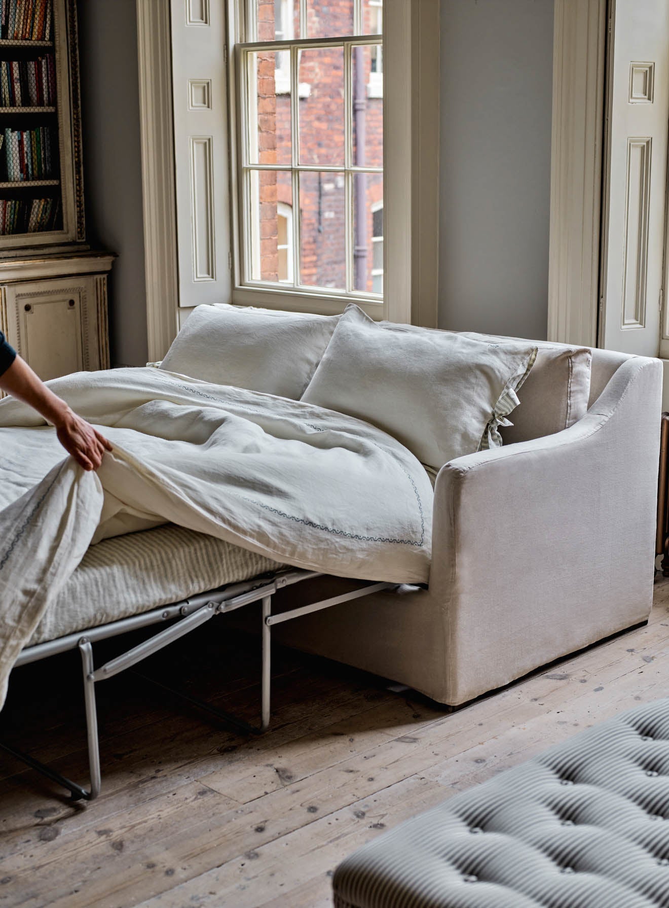 Housse de canapé-lit Warren Loose Cover, coton paille