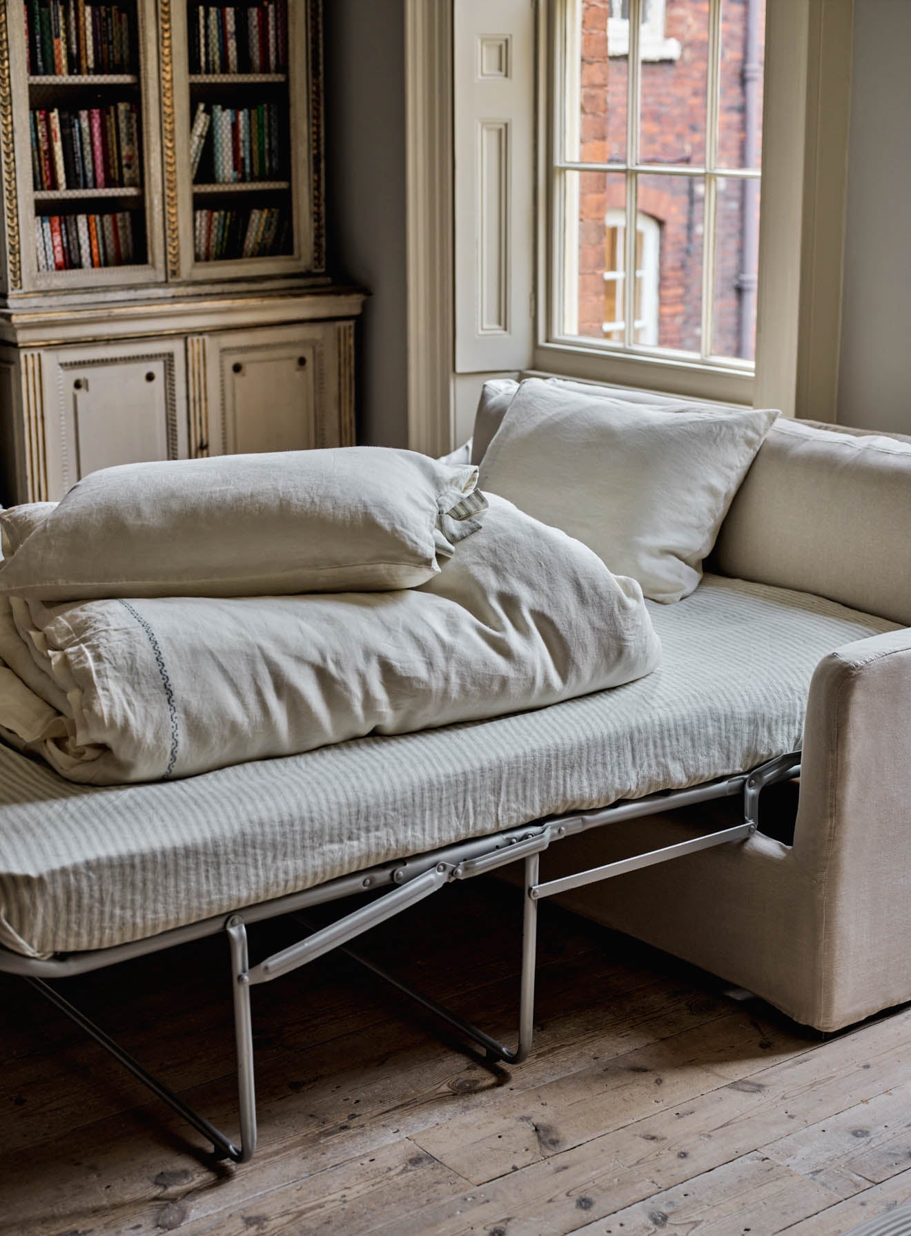 Housse de canapé-lit Warren Loose Cover, coton parchemin