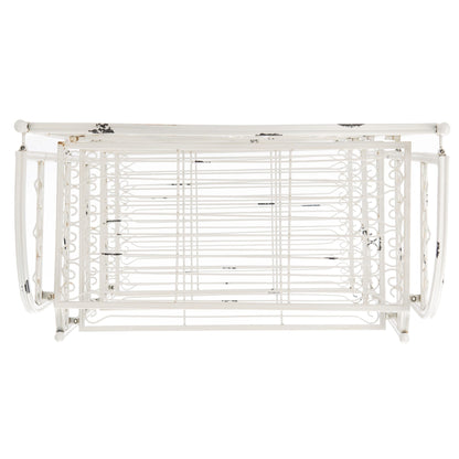 SAFAVIEH Bryn, étagère à gâteaux d'extérieur en fer forgé de style victorien à 4 niveaux - 63,5 cm L x 38,1 cm P x 160 cm H - 63,5L x 38,1P x 160H