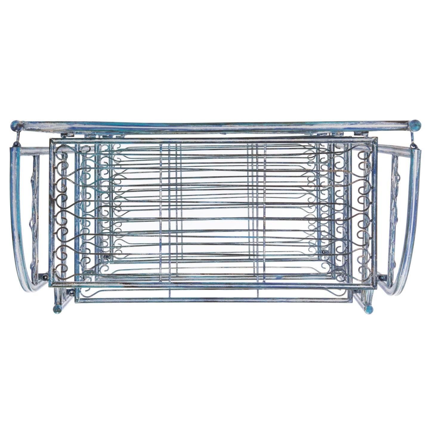 SAFAVIEH Bryn, étagère à gâteaux d'extérieur en fer forgé de style victorien à 4 niveaux - 63,5 cm L x 38,1 cm P x 160 cm H - 63,5L x 38,1P x 160H