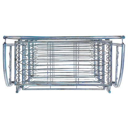 SAFAVIEH Bryn, étagère à gâteaux d'extérieur en fer forgé de style victorien à 4 niveaux - 63,5 cm L x 38,1 cm P x 160 cm H - 63,5L x 38,1P x 160H