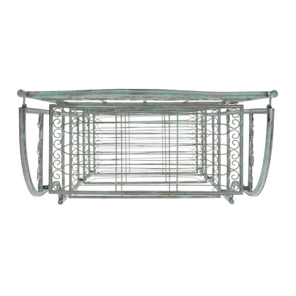 SAFAVIEH Bryn, étagère à gâteaux d'extérieur en fer forgé de style victorien à 4 niveaux - 63,5 cm L x 38,1 cm P x 160 cm H - 63,5L x 38,1P x 160H
