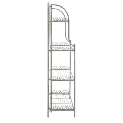 SAFAVIEH Bryn, étagère à gâteaux d'extérieur en fer forgé de style victorien à 4 niveaux - 63,5 cm L x 38,1 cm P x 160 cm H - 63,5L x 38,1P x 160H