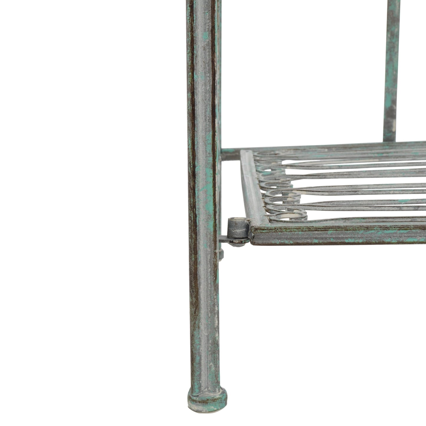 SAFAVIEH Bryn, étagère à gâteaux d'extérieur en fer forgé de style victorien à 4 niveaux - 63,5 cm L x 38,1 cm P x 160 cm H - 63,5L x 38,1P x 160H