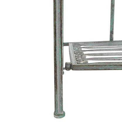 SAFAVIEH Bryn, étagère à gâteaux d'extérieur en fer forgé de style victorien à 4 niveaux - 63,5 cm L x 38,1 cm P x 160 cm H - 63,5L x 38,1P x 160H