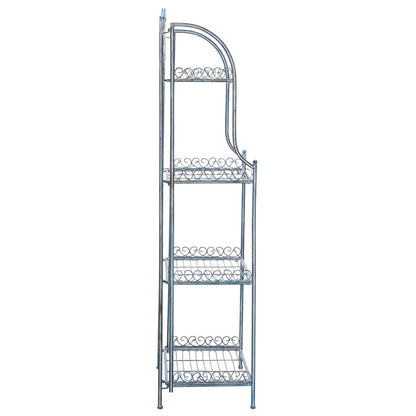 SAFAVIEH Bryn, étagère à gâteaux d'extérieur en fer forgé de style victorien à 4 niveaux - 63,5 cm L x 38,1 cm P x 160 cm H - 63,5L x 38,1P x 160H