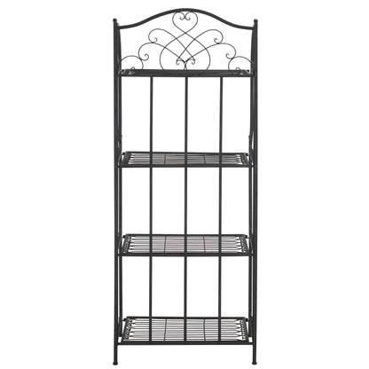 SAFAVIEH Bryn, étagère à gâteaux d'extérieur en fer forgé de style victorien à 4 niveaux - 63,5 cm L x 38,1 cm P x 160 cm H - 63,5L x 38,1P x 160H