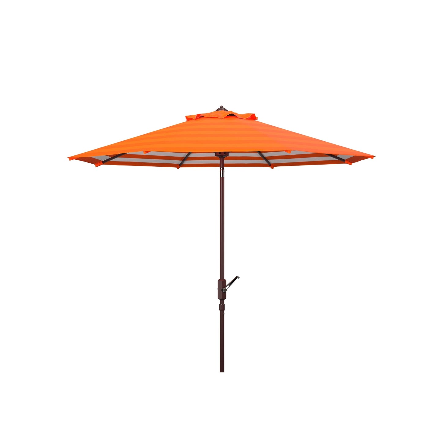 Parasol de jardin à manivelle SAFAVIEH Hadire Inside Out à rayures, 9 pieds