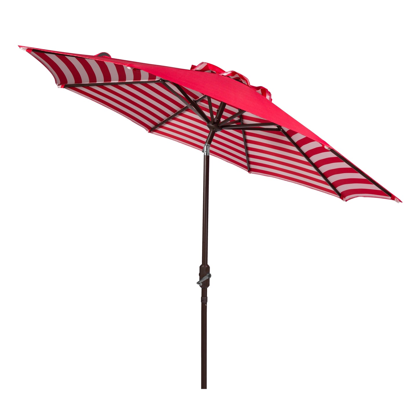 Parasol de jardin à manivelle SAFAVIEH Hadire Inside Out à rayures, 9 pieds