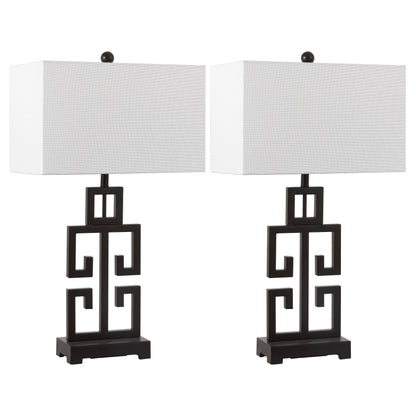 SAFAVIEH Lighting Chantelle, lampe de table antique dorée de 74 cm (lot de 2) - 16W x 9D x 74H