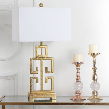 SAFAVIEH Lighting Chantelle, lampe de table antique dorée de 74 cm (lot de 2) - 16W x 9D x 74H