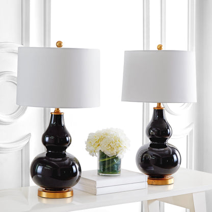 SAFAVIEH Lighting Diede Lampe de table en forme de gourde (lot de 2) - 15x15x28.5 - 15Lx15Px29H