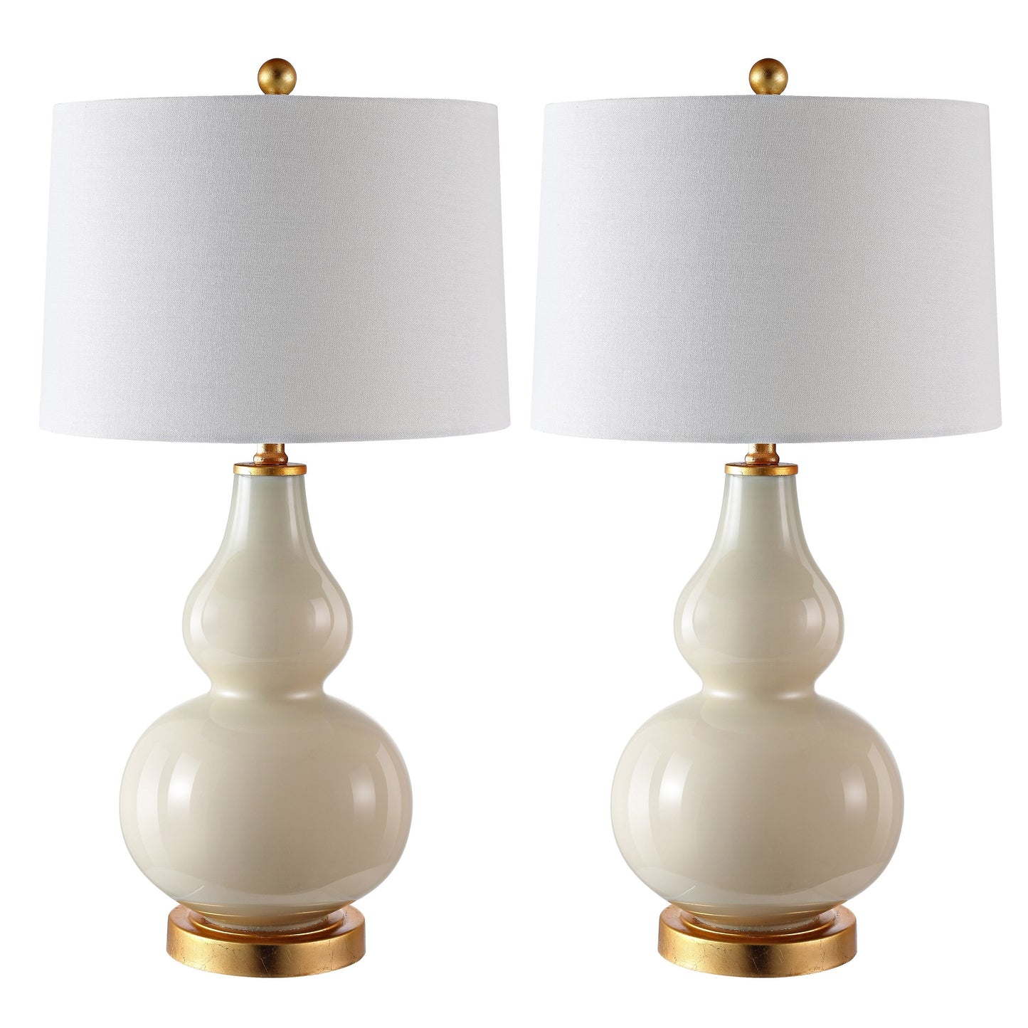 SAFAVIEH Lighting Diede Lampe de table en forme de gourde (lot de 2) - 15x15x28.5 - 15Lx15Px29H