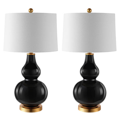 SAFAVIEH Lighting Diede Lampe de table en forme de gourde (lot de 2) - 15x15x28.5 - 15Lx15Px29H