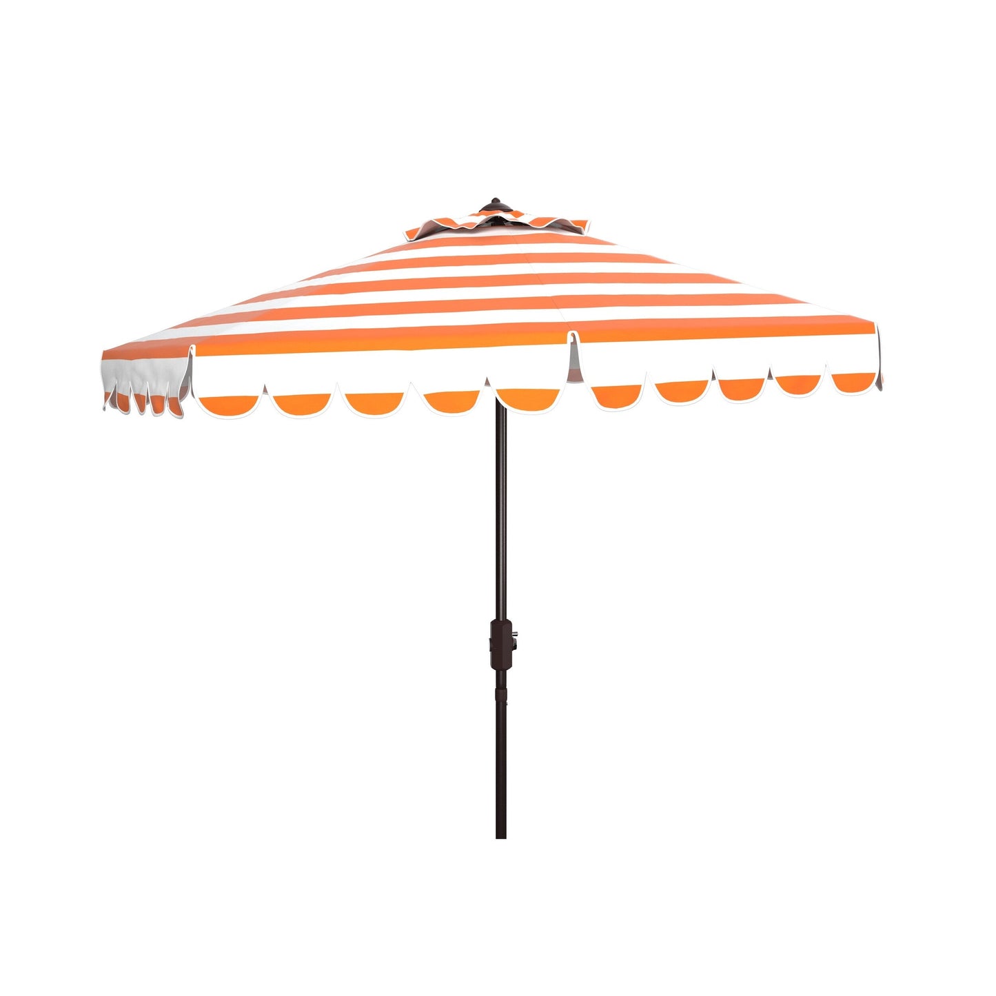 Parasol à manivelle à rayures et volutes SAFAVIEH Nargiz, 2,74 m (9 pieds)