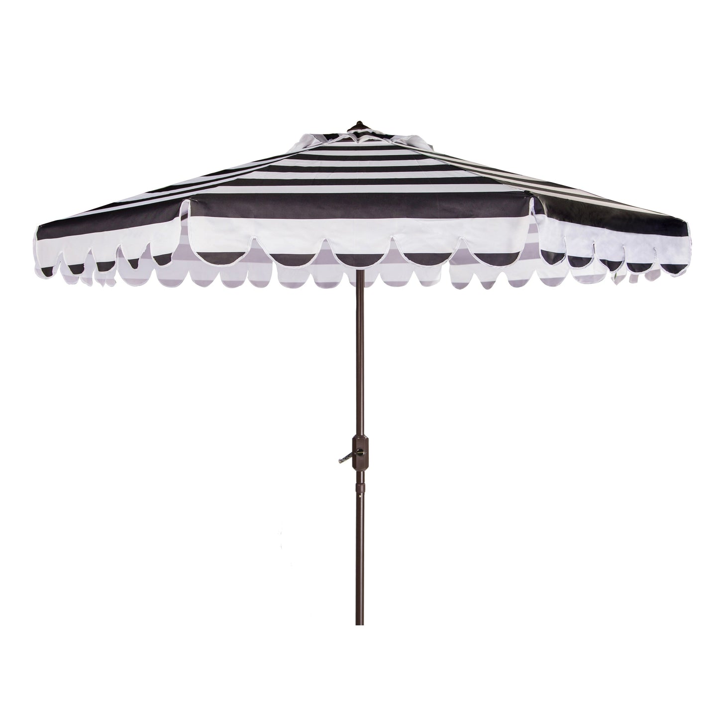 Parasol à manivelle à rayures et volutes SAFAVIEH Nargiz, 2,74 m (9 pieds)