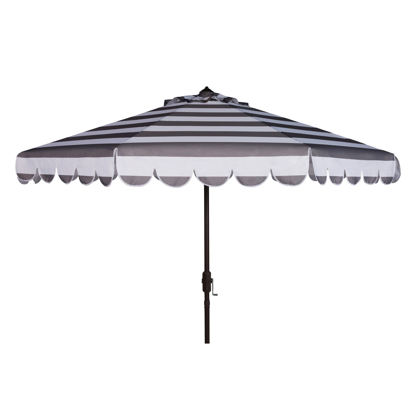 Parasol à manivelle à rayures et volutes SAFAVIEH Nargiz, 2,74 m (9 pieds)