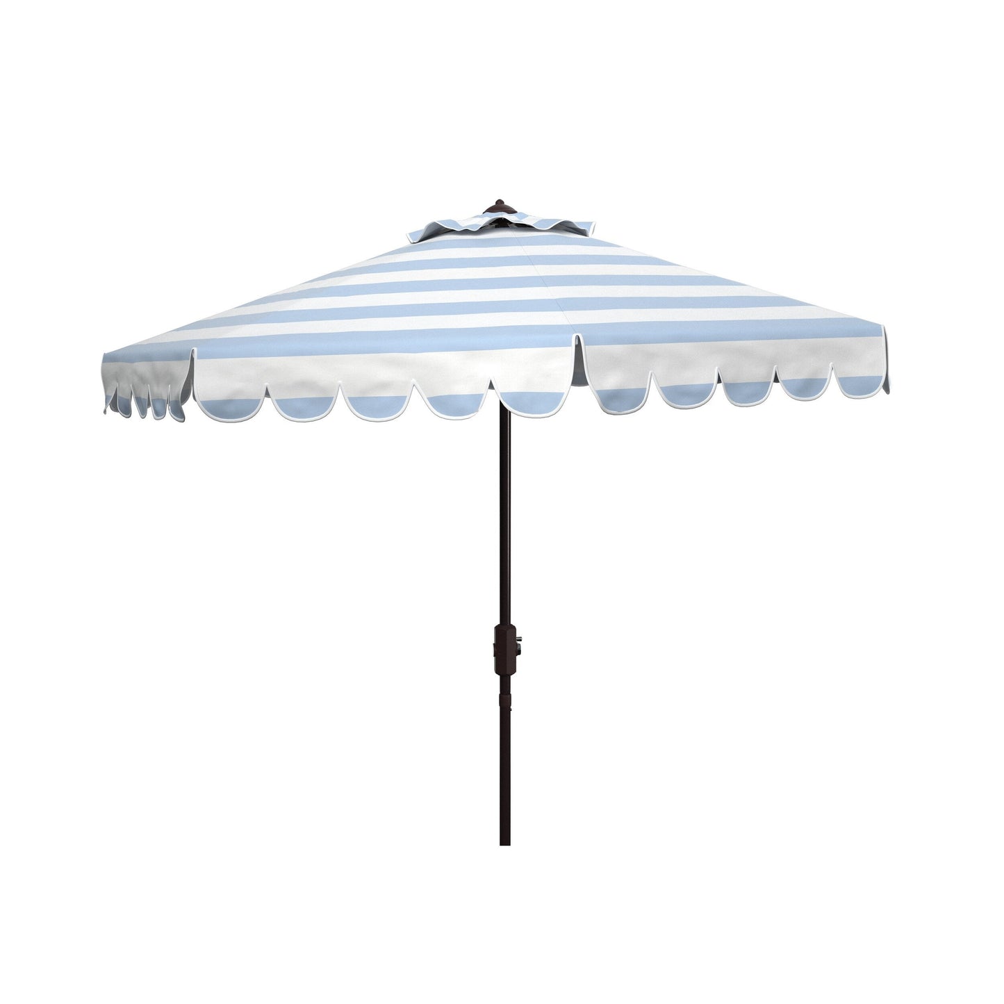 Parasol à manivelle à rayures et volutes SAFAVIEH Nargiz, 2,74 m (9 pieds)