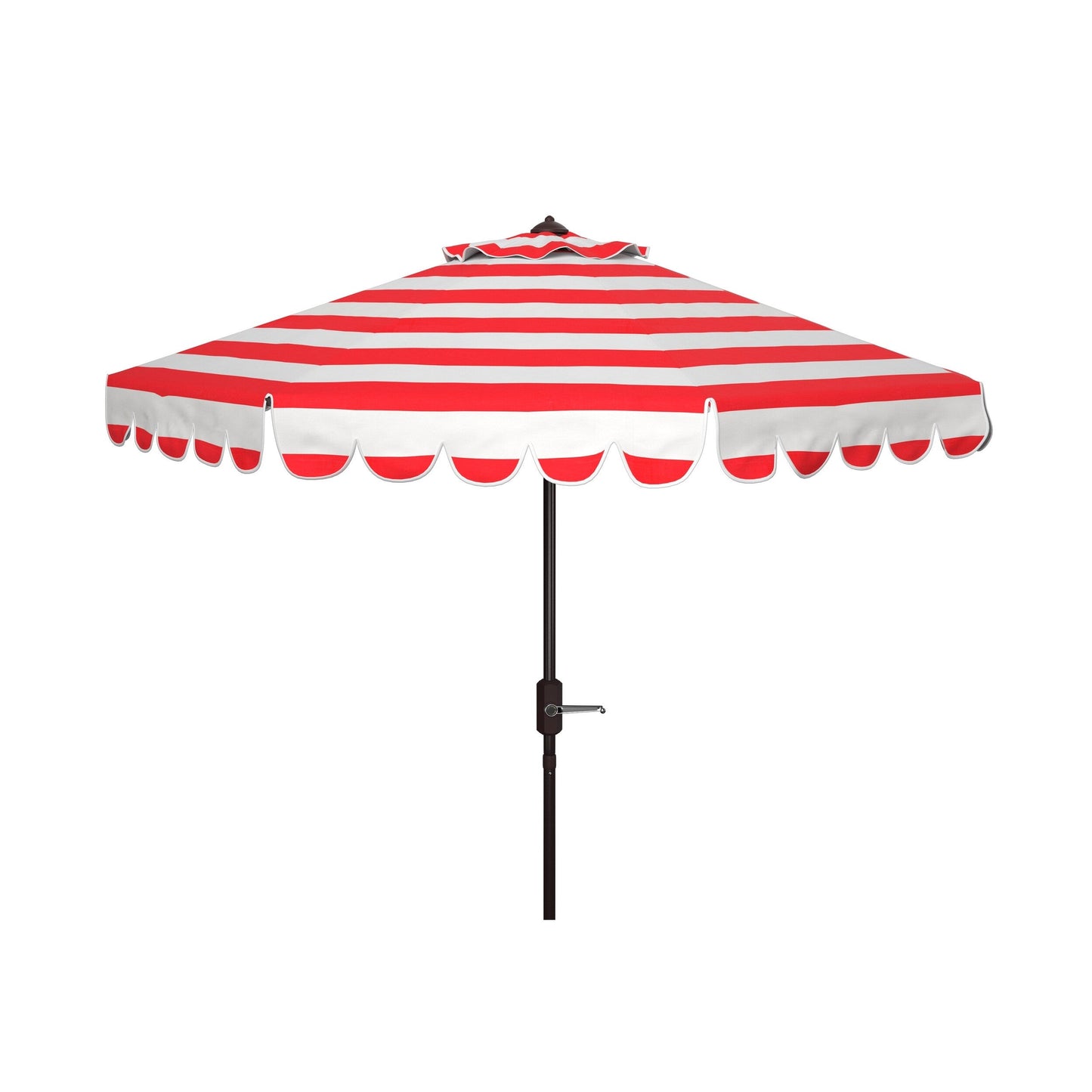 Parasol à manivelle à rayures et volutes SAFAVIEH Nargiz, 2,74 m (9 pieds)