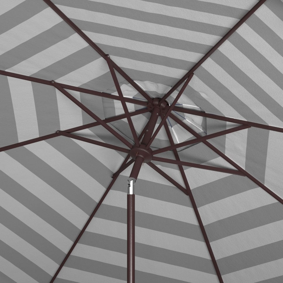 Parasol rond de 3,35 m (11 pieds) Jaylee pour extérieur de SAFAVIEH