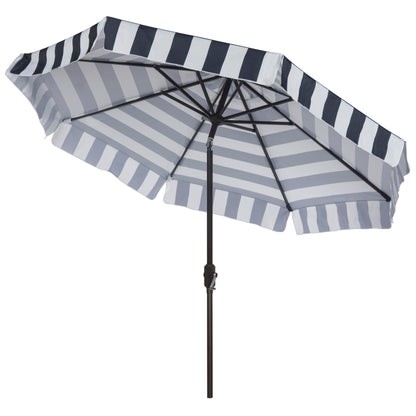 Parasol rond de 3,35 m (11 pieds) de la ligne de mode Outdoor Sidse de SAFAVIEH