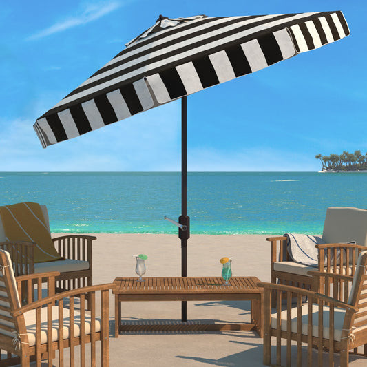 Parasol rond de 3,35 m (11 pieds) de la ligne de mode Outdoor Sidse de SAFAVIEH